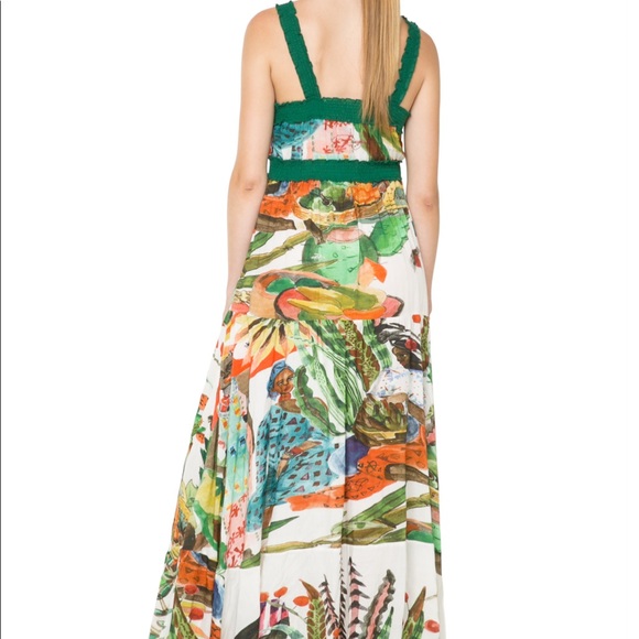 Desigual Elegant African Print Nenat Maxi Dress - Picture 2 of 12
